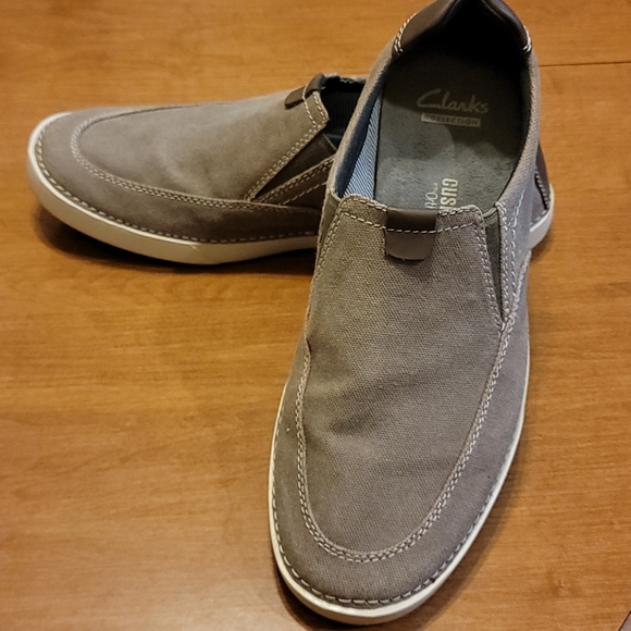 Clarks Shoes Clarks Mens Canvas Slip On Shoes Size 9 Poshmark